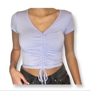 Garage crop top lilac